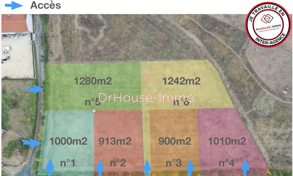 Vente terrain  1242 m² à Latille (86190), 37 776 €