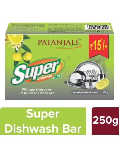 Patanjali Super Dish Wash Bar - 250 gm