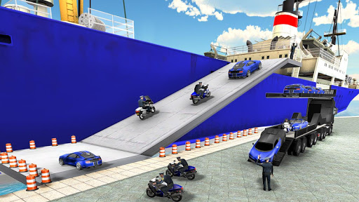 US Police Car Transport Cruise Ship Simulator 2018