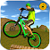 Bmx hors route vélo-mtb downhill stunt race icon