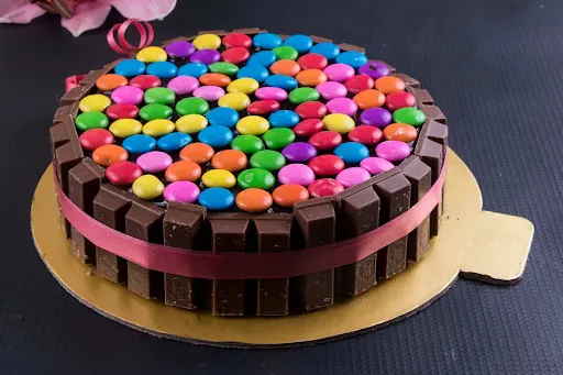 Kit Kat Gems Cake