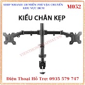 Giá Treo Hai Màn Hình - Giá Đỡ 2 Màn Hình M052 17 - 27 Inch - Kẹp Thành Bàn