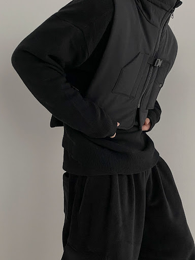 Title 6, Korean Style Loose Casual Waistcoat Jacket, off...