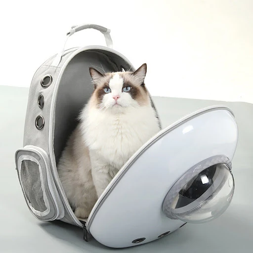 KIMPETS High Quality Pet Cat Carrier Backpack Cat Space Capsule Window Transport Carrying Breathable Travel Bag Bubble A