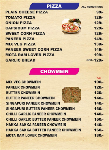 Mota Ram De Chatpate menu 