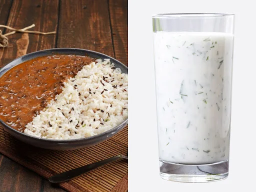 Dal Makhni Chawal + Classic Masala Chaas