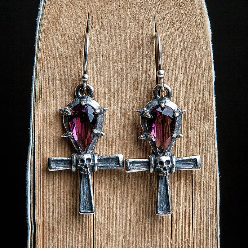 Title 5, Boucles doreilles croix Anka Life en argent st...