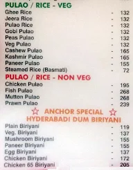 Anchor Restaurant menu 1