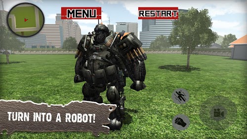 Android application Old Futuristic Robot War screenshort