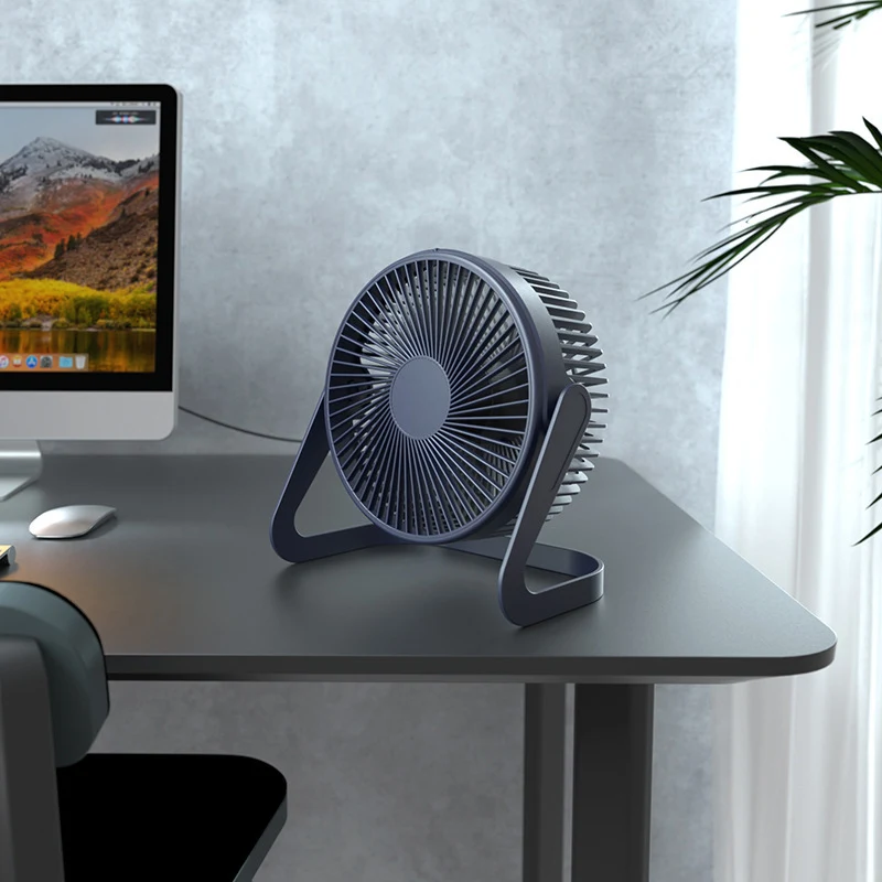 Title 4, 5 Inch Plug-in Mini Mute Desktop Fan for Office...