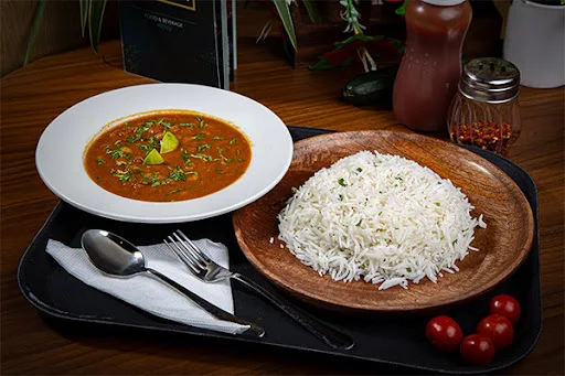 Paneer Curry With Rice