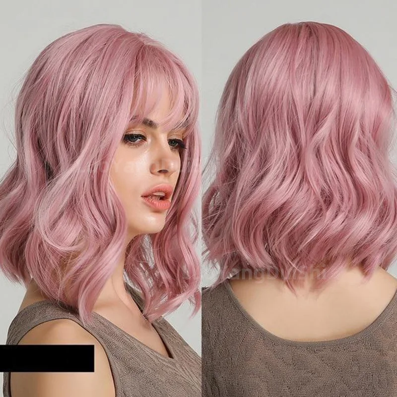 Title 6, Nieuwe Natural Wave Pruik, Kort Krullend Haar, ...