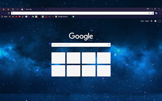 Gradient of stars chrome extension