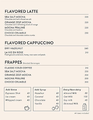 Third Wave Coffee menu 2