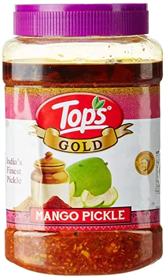 Tops Gold Mango Pickle Pet Jar - 950 gm
