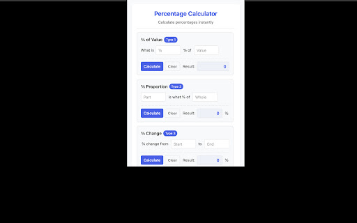 Percentage Calculator