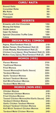 The Indian Tadka menu 1