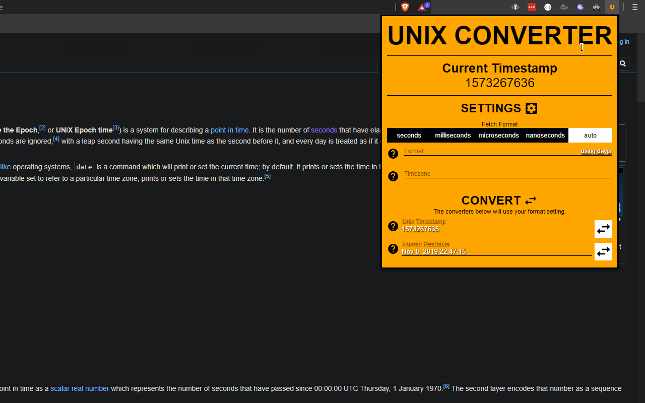 Unix Converter Preview image 2