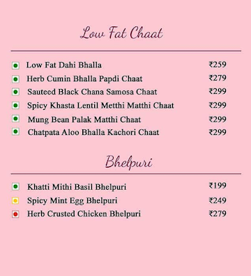 Desi Banglow menu 