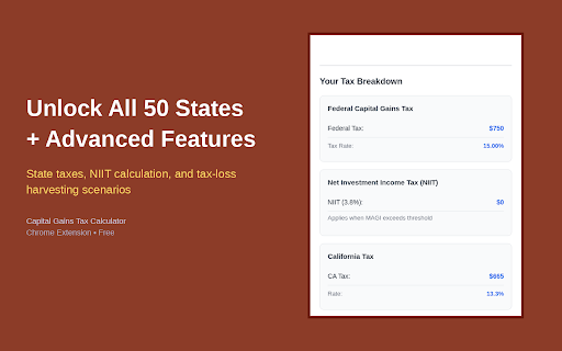 Capital Gains Tax Calculator 2026 screenshot 4