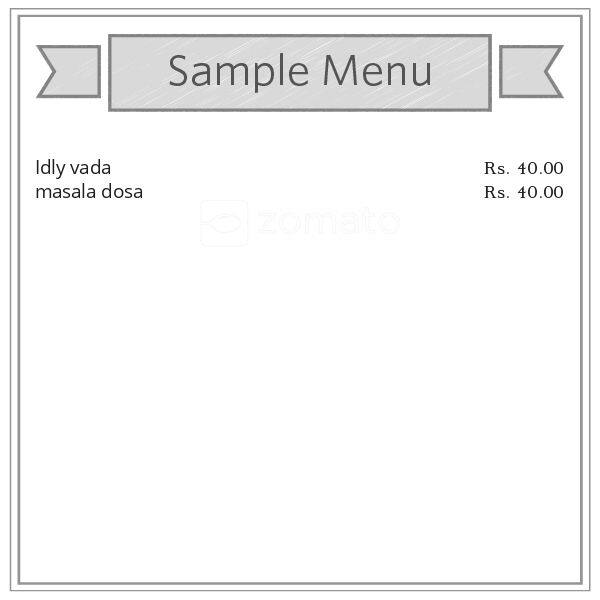 Sri Devi Hotel & Fast Food menu 