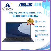 Laptop Asus Expertbook B1400Cba - Eb0680W (Core I5 - 1235U | 8Gb | 256Gb | Intel Uhd | 14.0 - Inch Fhd | Win 11 | Đen) - Hàng Chính Hãng