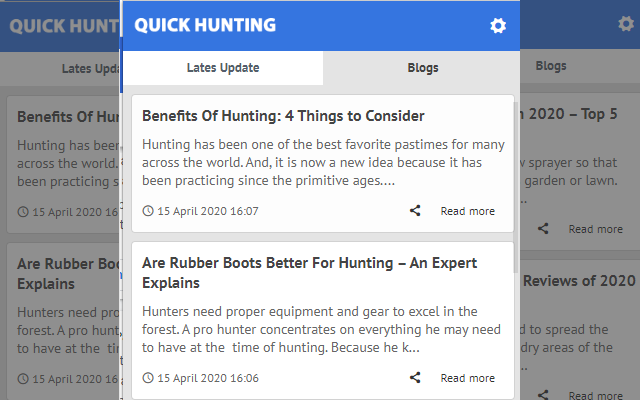 Quick Hunting - Latest News Update Preview image 0