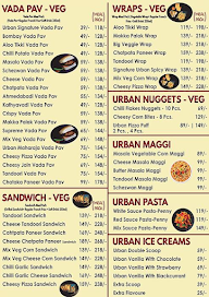 Urban Vada Pav menu 1