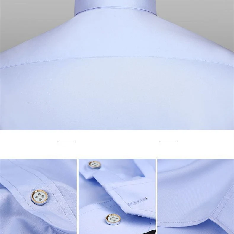 Camisa masculina de manga longa de verão, estilo business. Conforto e elegância para o escritório. Ideal para o clima quente, perfeita para o trabalho.