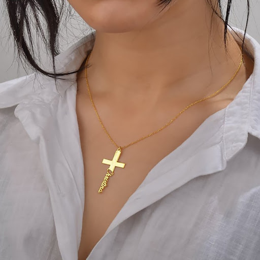 Title 3, Stainless Steel DIY Cross Necklace Create your ...