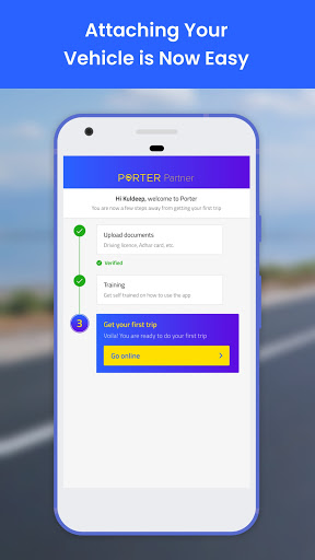 Screenshot Porter Driver Partner App