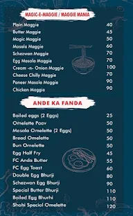 Cafe Food Culture, Wakad menu 1