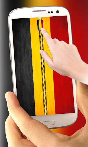 Belgium Flag Zipper LockScreen