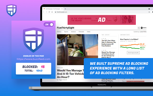 Alfablocker ad blocker