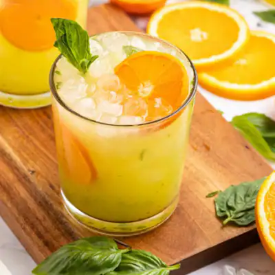 Orange And Basil Mojito