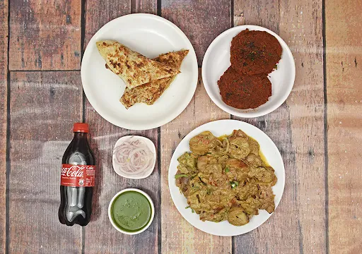 Veg Biryani + 2 Veg Kabab + Cold Drink [200 Ml]