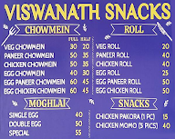 Vishwanath Snacks menu 1