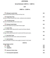 Melange - The Pllazio Hotel menu 1