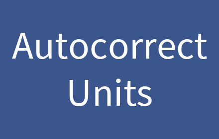 Autocorrect Units small promo image