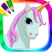 Unicorns and ponies to paint  Icon