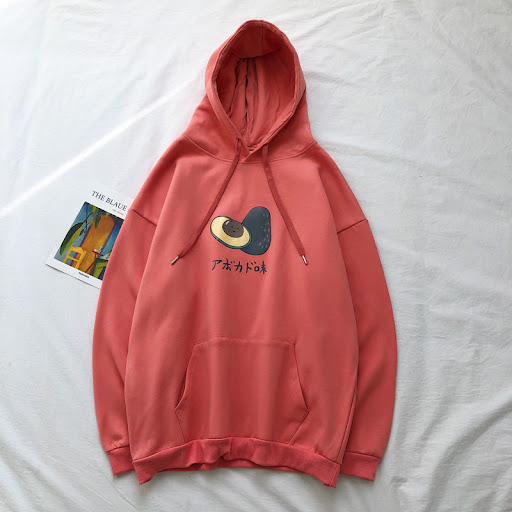 Title 6, Mens avocado print hooded sweatshirt