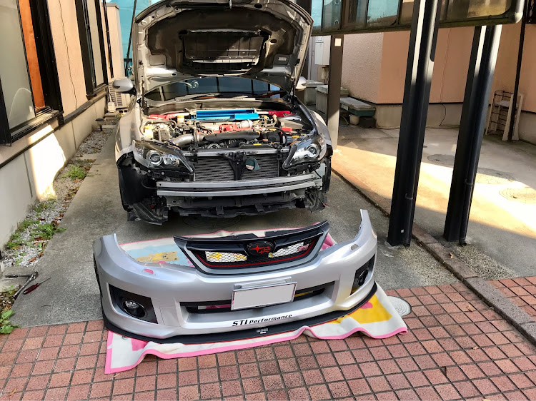 インプレッサの純正バンパーはいいぞ・だけど下がるぞぉ〜・DIYに関するカスタム事例の投稿画像13枚目