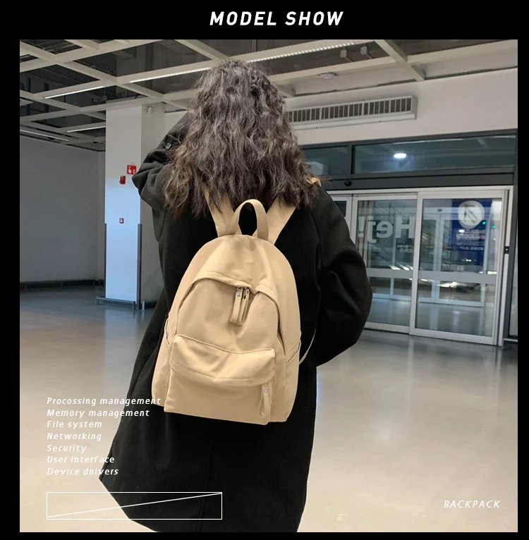 Title 27, Mochila Estudantil Coreana Vintage Feminina, Si...