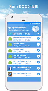 Ram booster & Cache Cleaner Screenshot