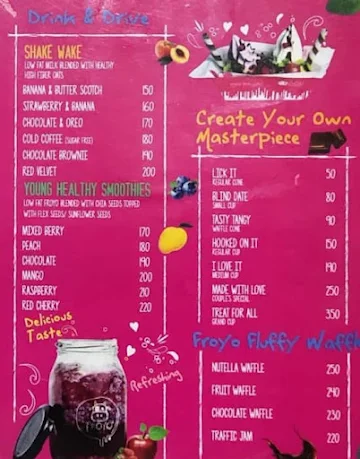 Froyo - Frozen Yogurt & Treats menu 