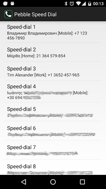 Pebble Speed Dial - 2.1 - (Android)