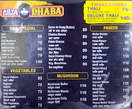 Agya Singh's Dhaba menu 1