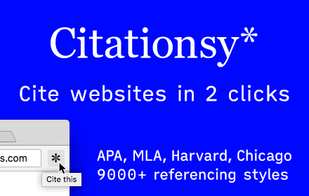 Citationsy - Cite Websites and Papers Preview image 0