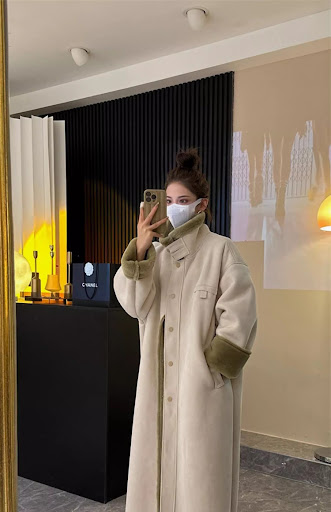 Title 9, Womens Long Thickened Faux Fur Coat Overcoat, ...