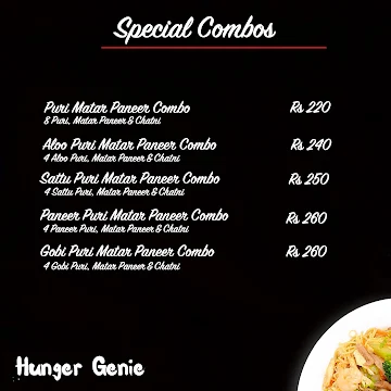 Hunger Genie menu 